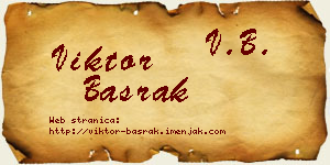 Viktor Basrak vizit kartica
